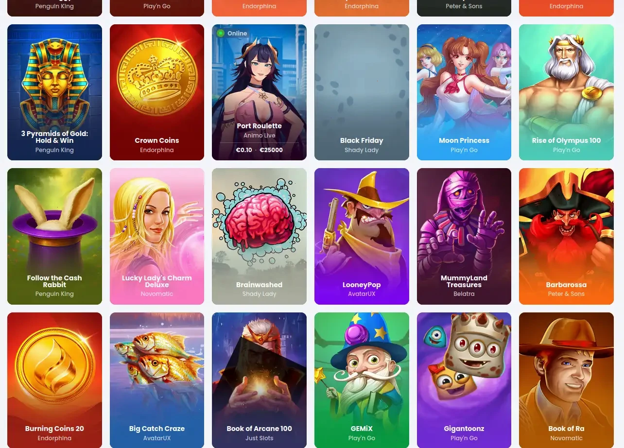 Luckygem mobiele casino app interface op smartphone